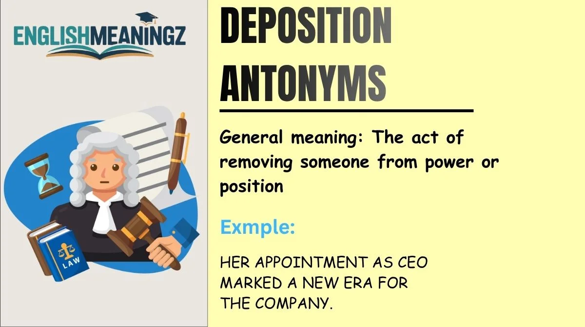 Deposition Antonyms