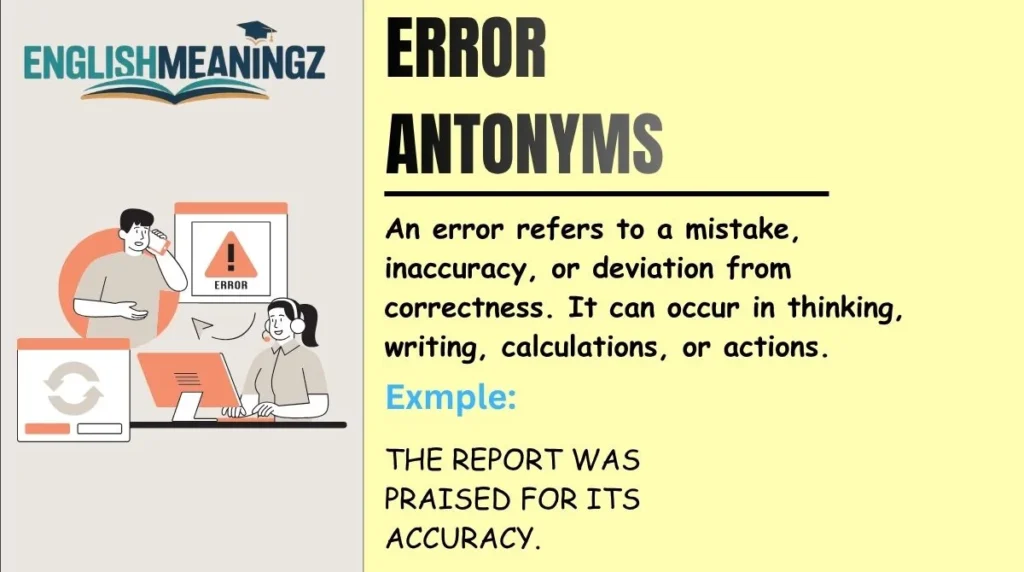 Error Antonyms