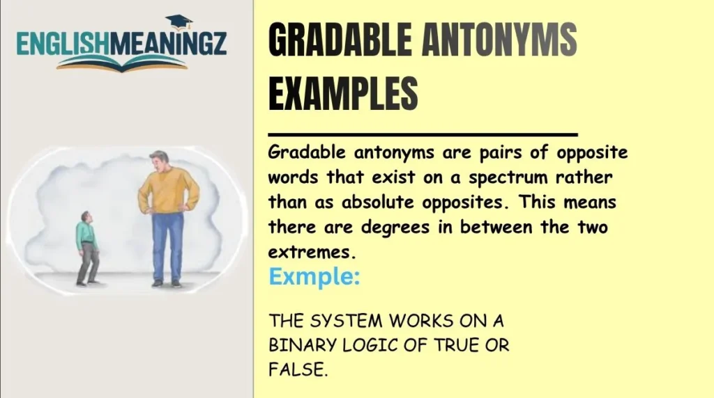 Gradable Antonyms Examples