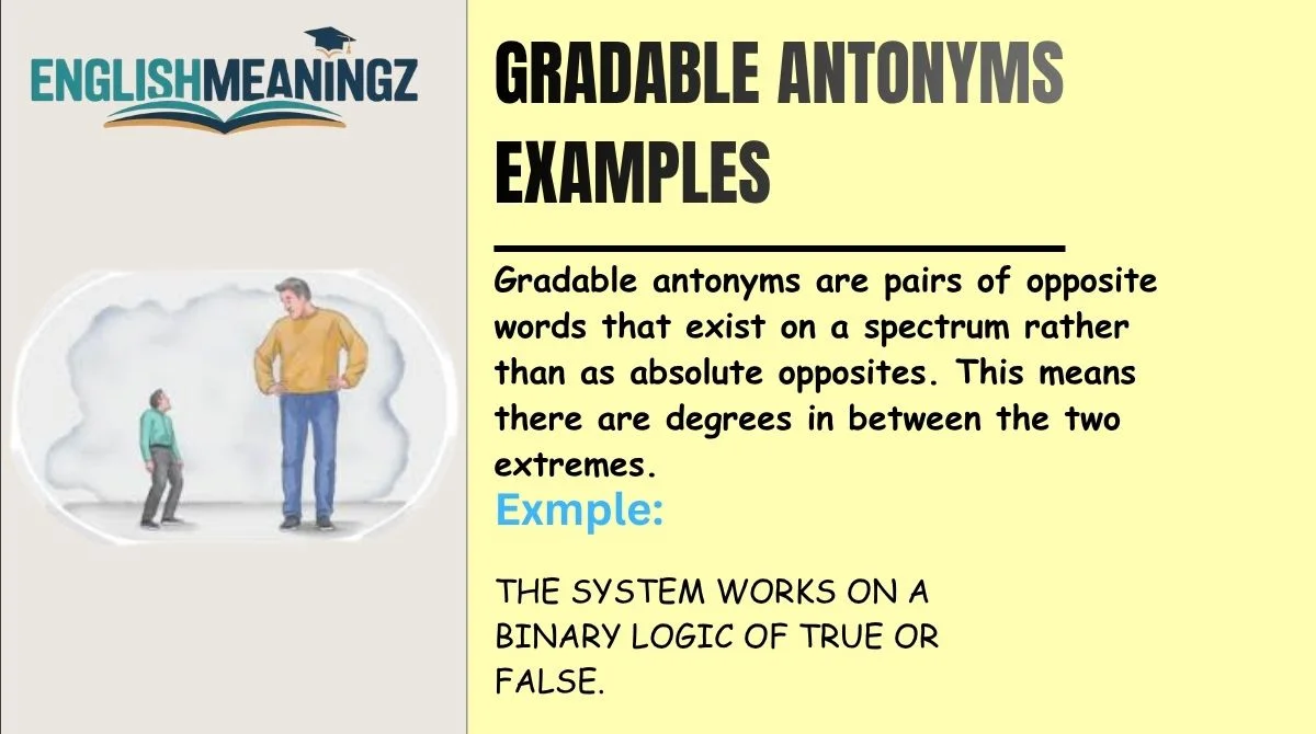 Gradable Antonyms Examples