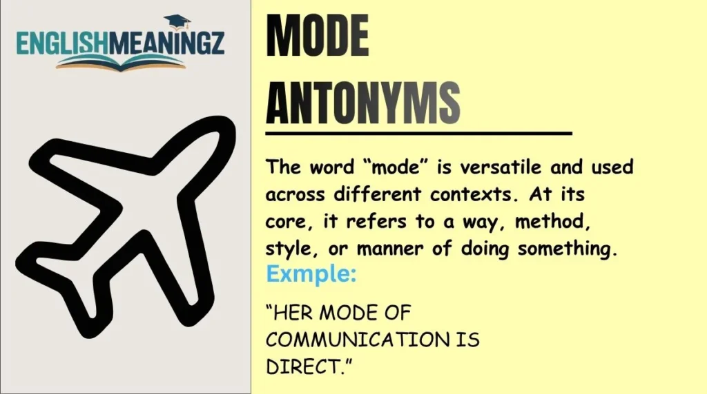 Mode Antonyms