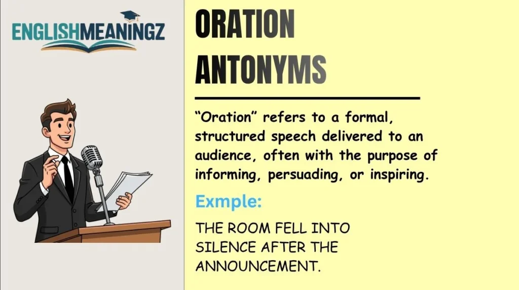 Oration Antonyms