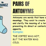 Pairs of Antonyms