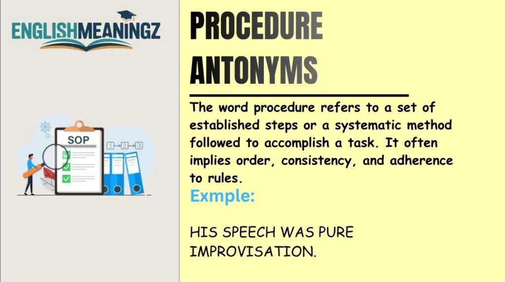 Procedure Antonyms