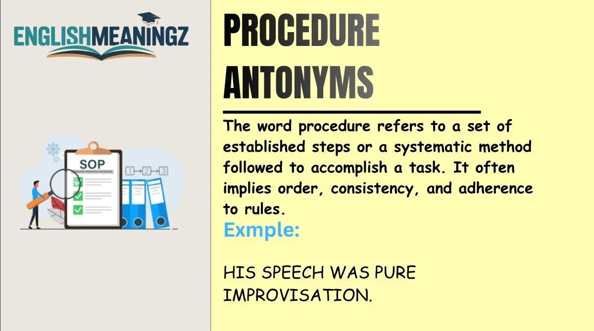 Procedure Antonyms