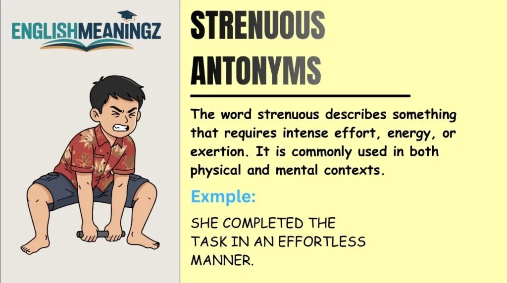 Strenuous Antonyms