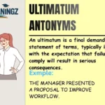 Ultimatum Antonyms