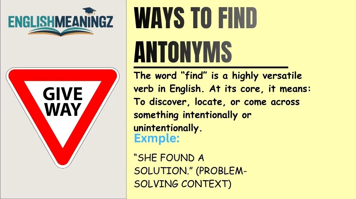 Ways to Find Antonyms
