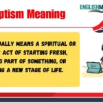 Baptism Meaning