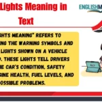 Car Lights Meaning in Text