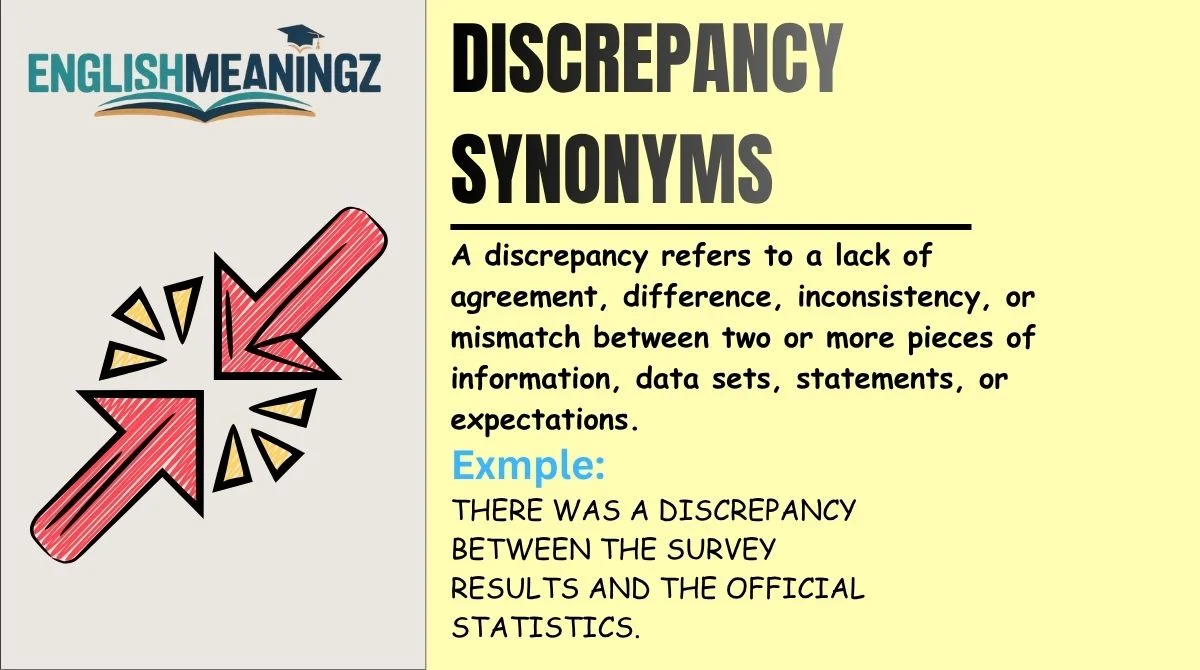 Discrepancy Synonyms