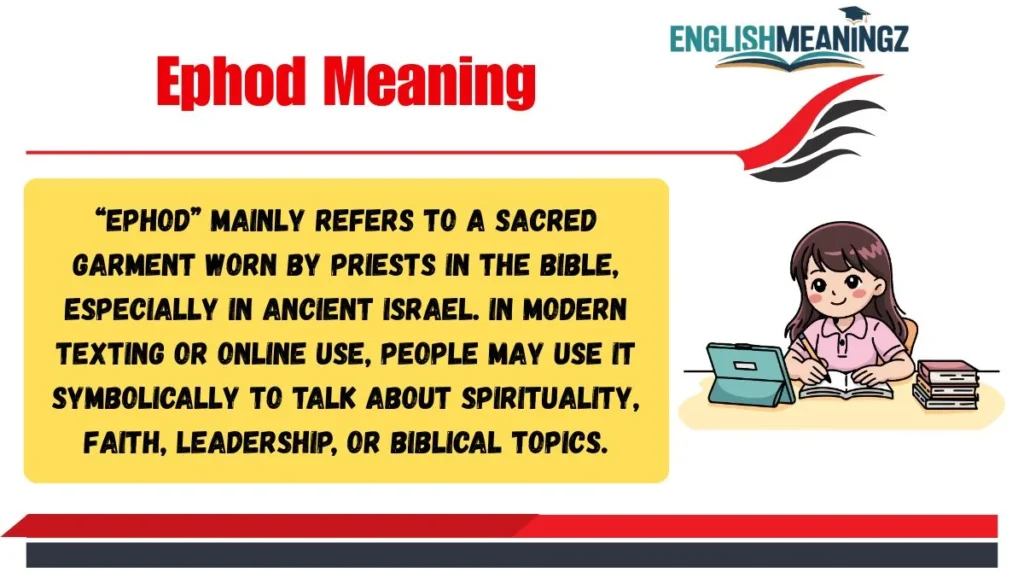Ephod Meaning