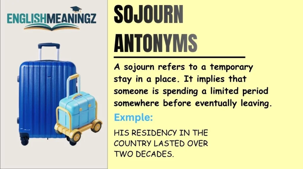Sojourn Antonyms