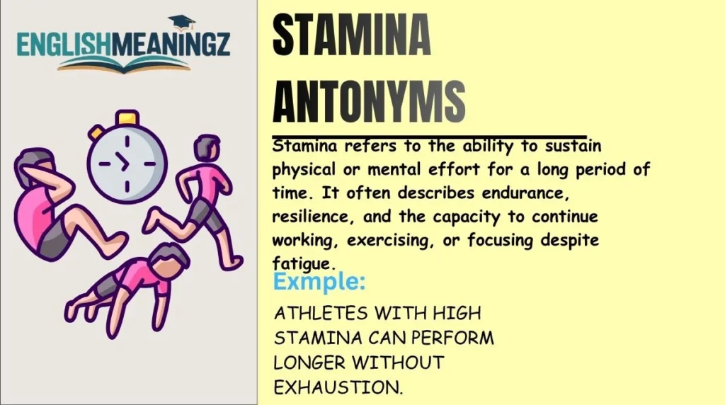 Stamina Antonyms
