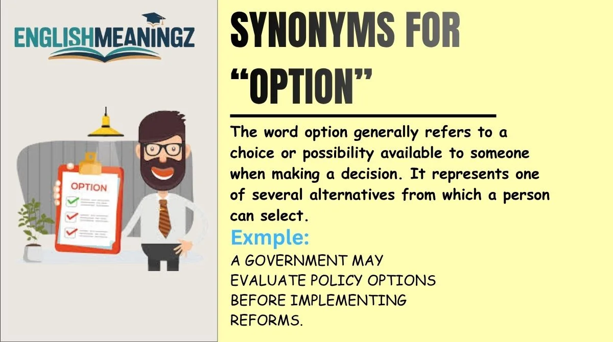 Synonyms for “Option”