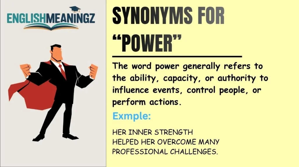 Synonyms for “Power”