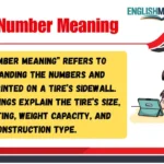 Tire Number Meaning