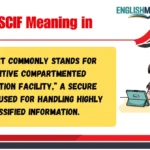 SCIF Meaning in