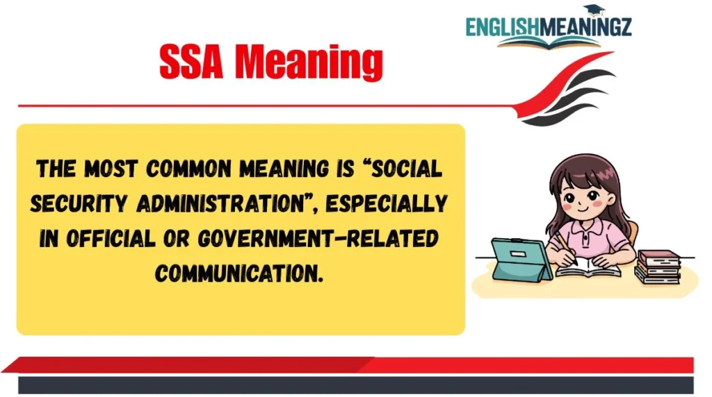 SSA Meaning