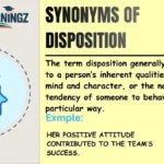Synonyms of Disposition